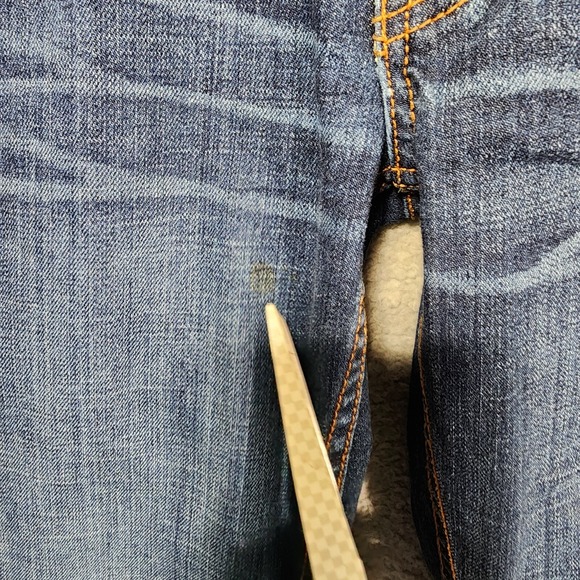 Taverniti So Jeans Angie Capri Raw Hem Size‎ 26 Dark Wash Denim - Picture 4 of 8